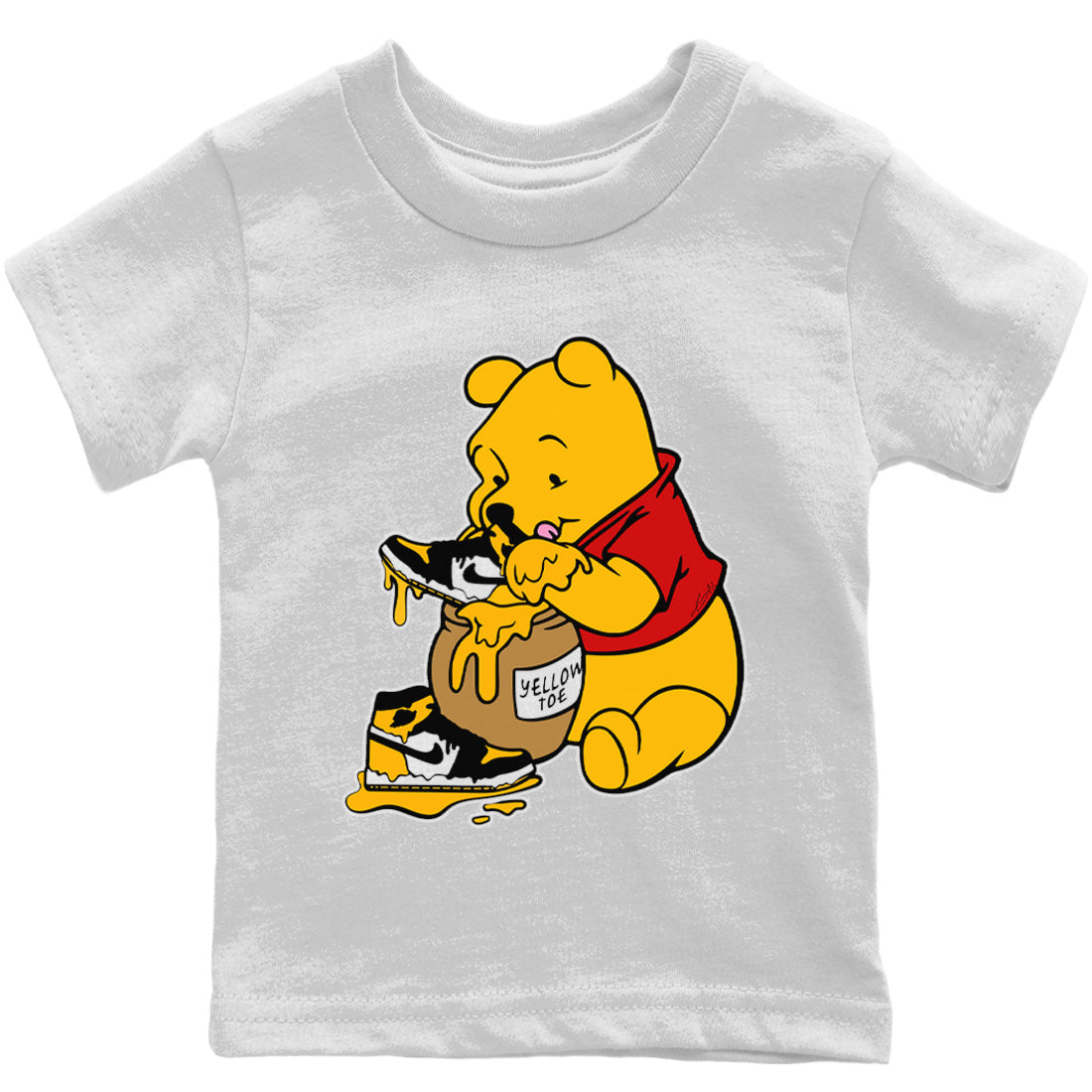 Love Honey Kids Tops - Air Jordan 1 Yellow Toe - SNRT Sneaker Tee