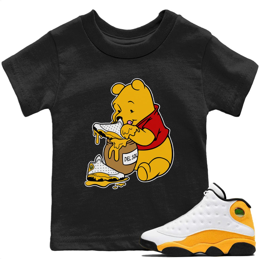 Love Honey Kids Tops - Air Jordan 13 Del Sol - SNRT Sneaker Tee