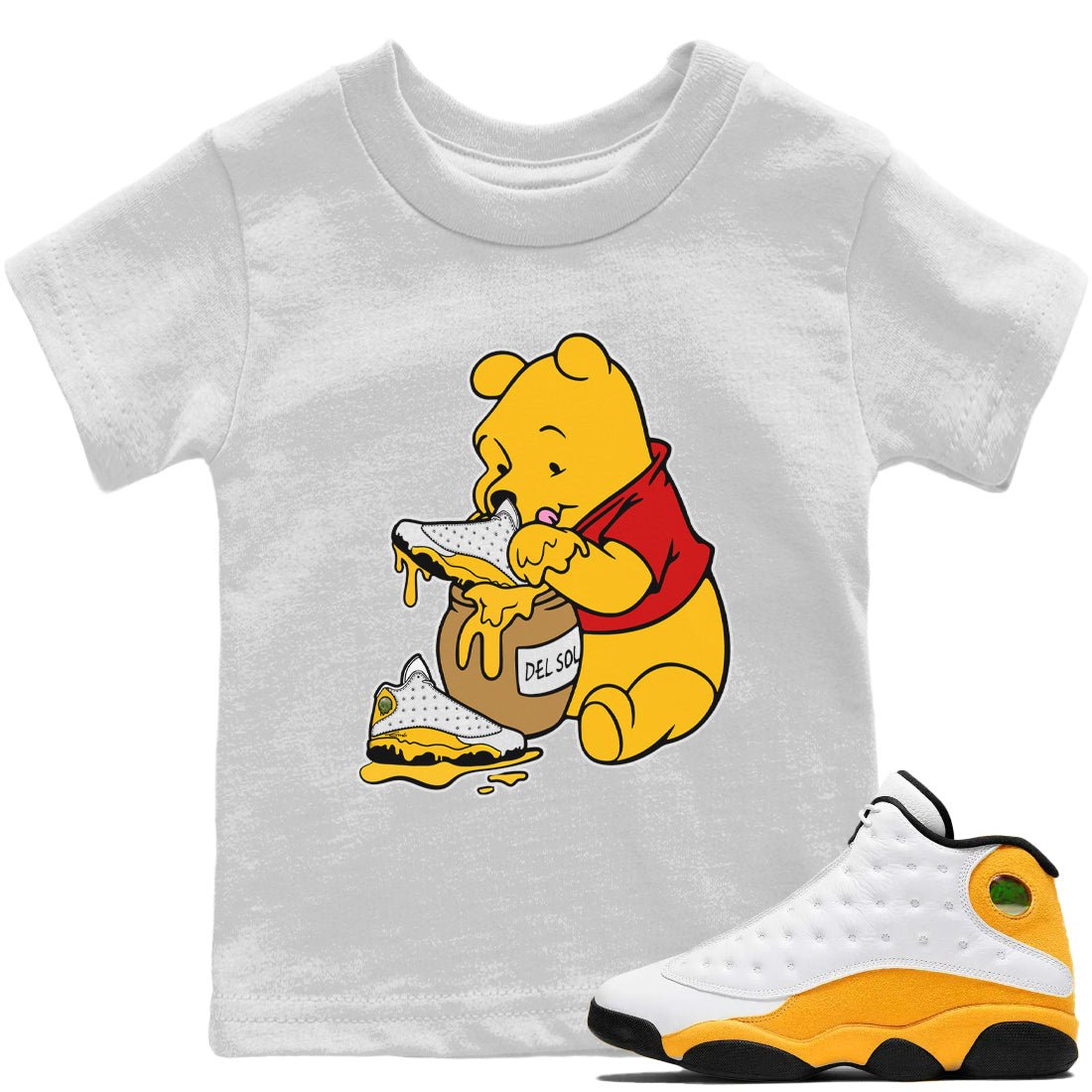 Love Honey Kids Tops - Air Jordan 13 Del Sol - SNRT Sneaker Tee