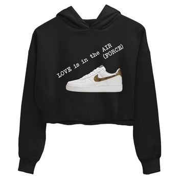 Air Force 1 Ivory Snake shirt to match jordans Love In The Air sneaker tees Air Force 1 Ivory Snake SNRT Sneaker Release Tees Black 2 crop length shirt