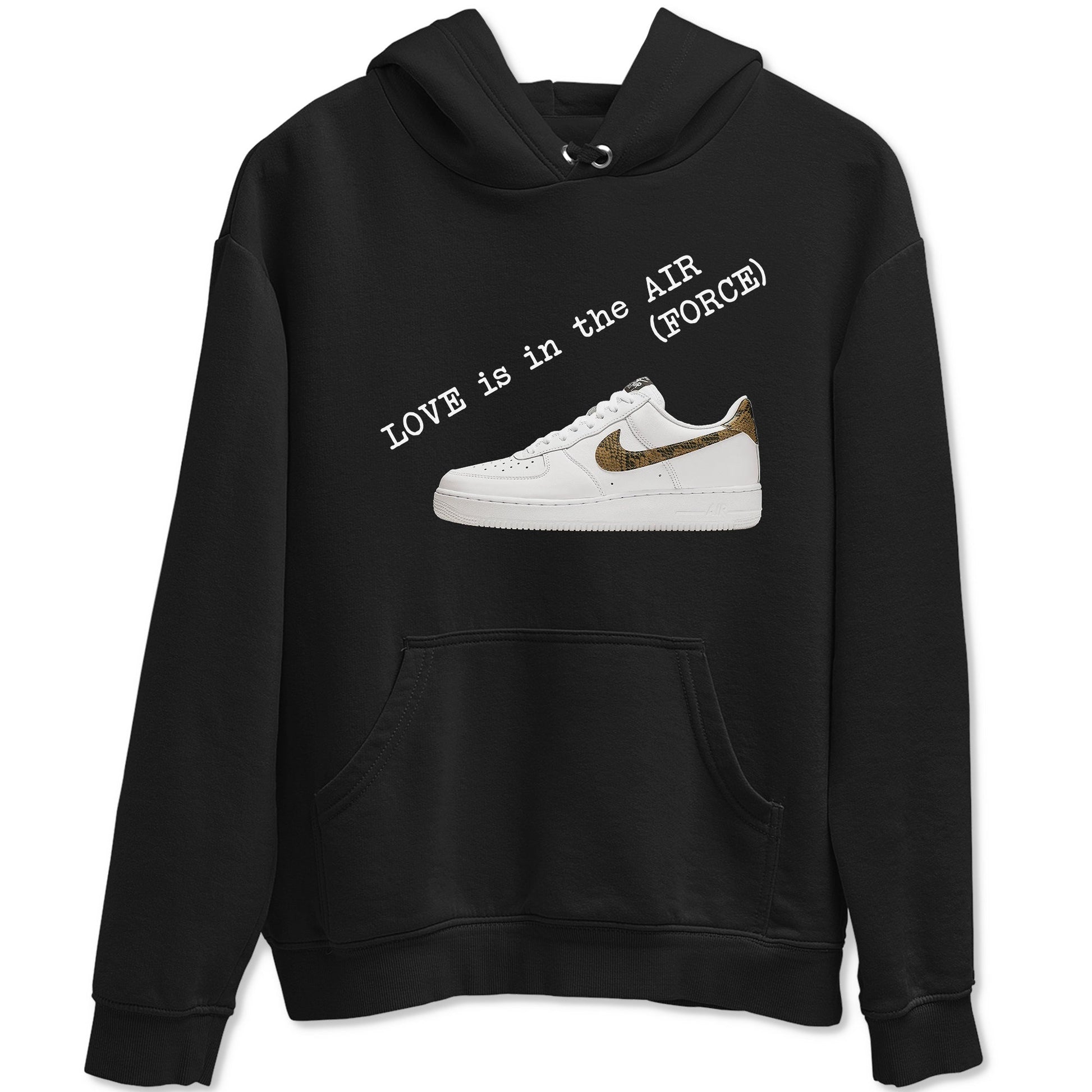 Air Force 1 Ivory Snake shirt to match jordans Love In The Air sneaker tees Air Force 1 Ivory Snake SNRT Sneaker Release Tees unisex cotton Black 2 crew neck shirt