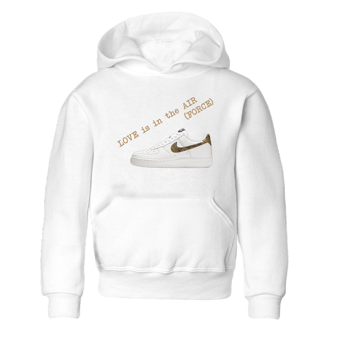 Air Force 1 Ivory Snake shirt to match jordans Love In The Air sneaker tees Air Force 1 Ivory Snake SNRT sneaker release tees baby toddler White 2 cotton Shirt