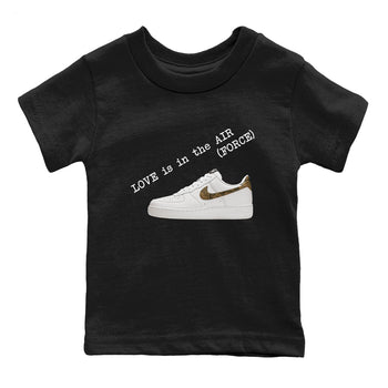 Air Force 1 Ivory Snake shirt to match jordans Love In The Air sneaker tees Air Force 1 Ivory Snake SNRT sneaker release tees baby toddler Black 2 cotton Shirt