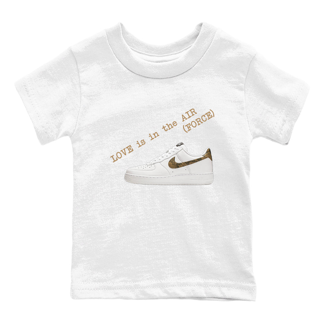 Air Force 1 Ivory Snake shirt to match jordans Love In The Air sneaker tees Air Force 1 Ivory Snake SNRT sneaker release tees baby toddler White 2 cotton Shirt