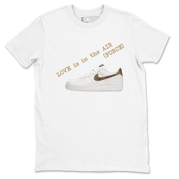 Air Force 1 Ivory Snake shirt to match jordans Love In The Air sneaker tees Air Force 1 Ivory Snake SNRT Sneaker Release Tees unisex cotton White 2 crew neck shirt