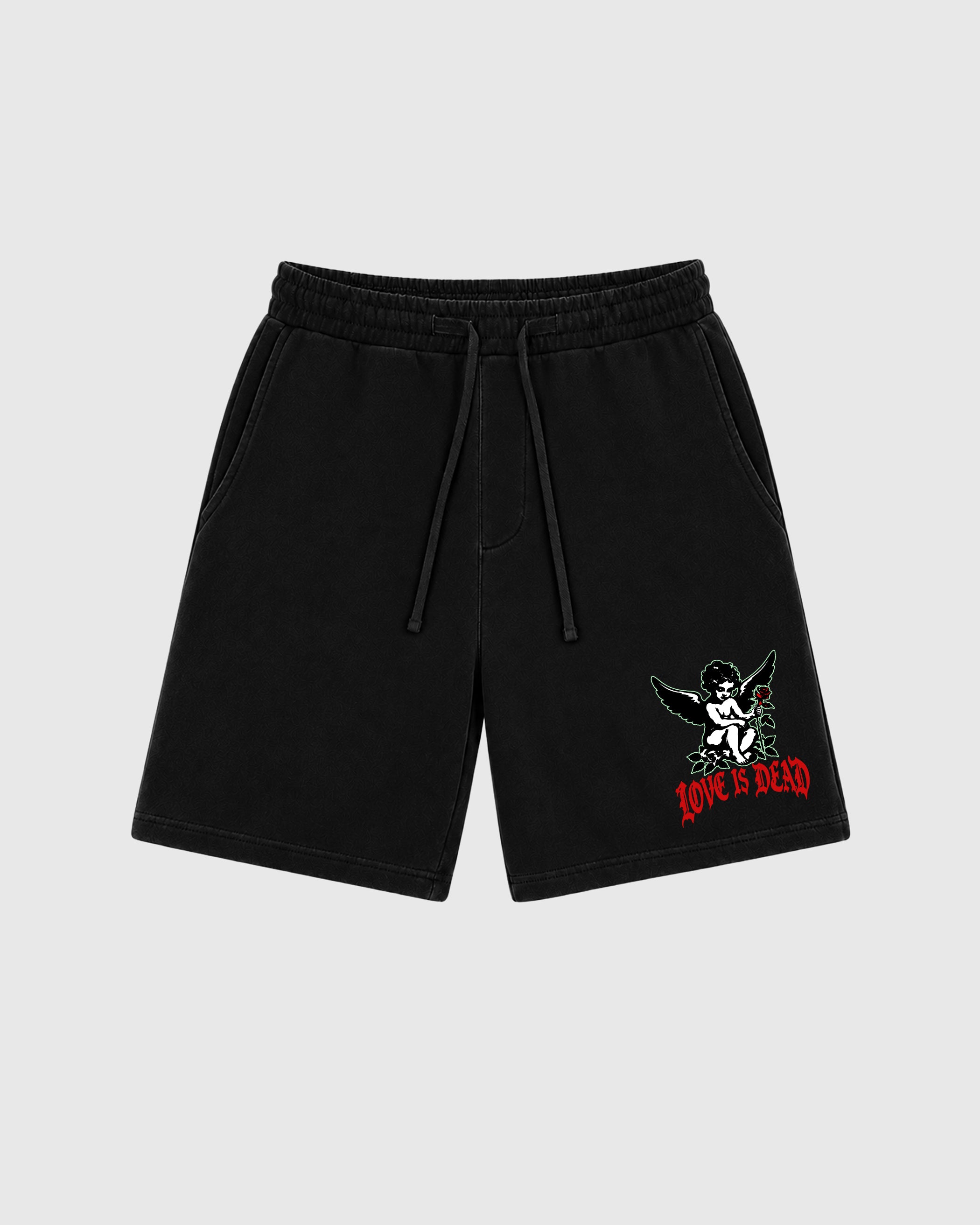 The Love is Dead graphic fleece shorts deliver a relaxed streetwear look with premium fleece comfort and bold graphic details, designed to match the Air Jordan 5 Halloween and complete your sneaker rotation.