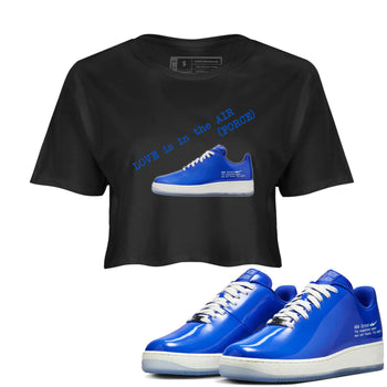 Air Force 1 404 Error shirt to match jordans Love Is In The Air sneaker tees Air Force 1 404 Error SNRT Sneaker Release Tees Black 1 crop length shirt