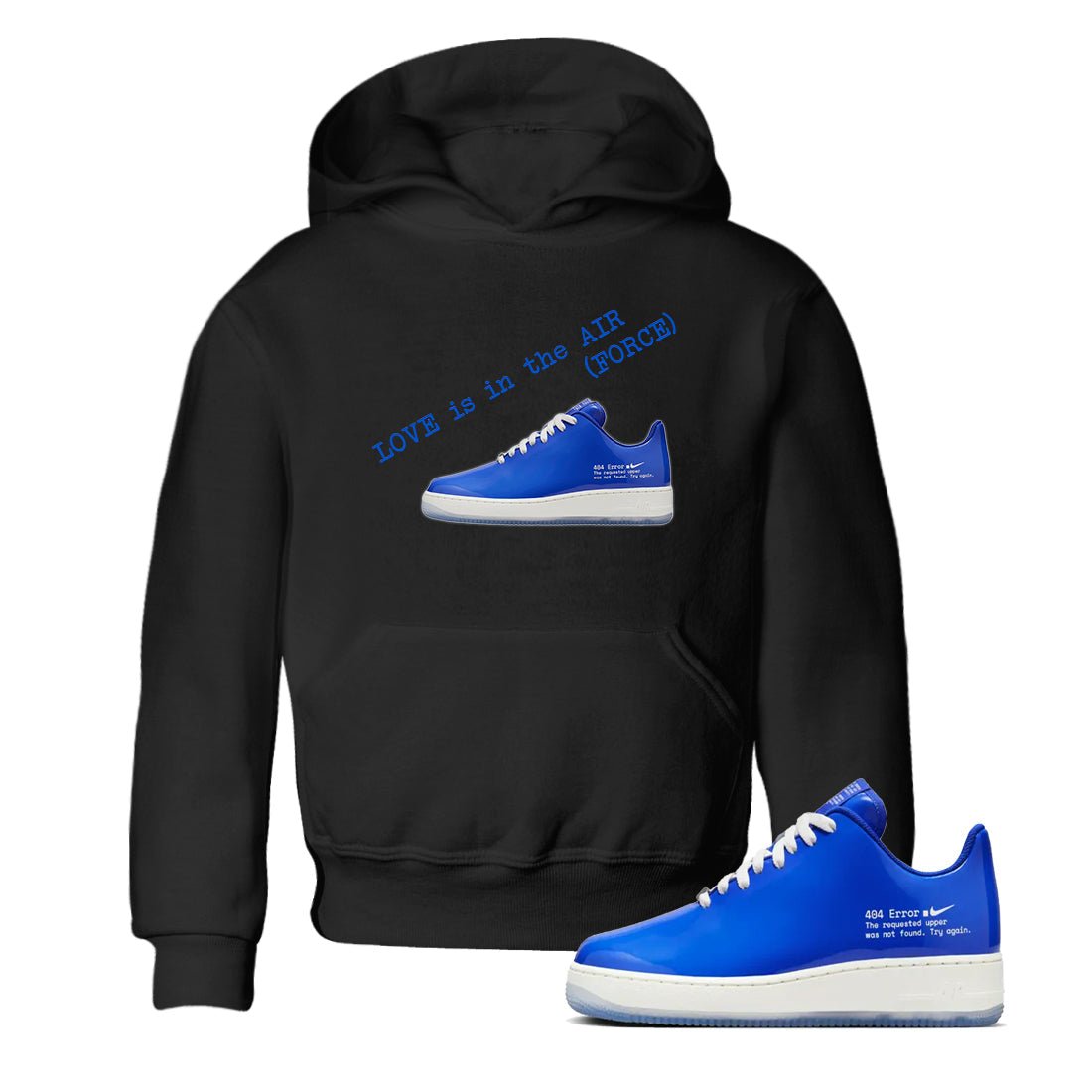 Air Force 1 404 Error shirt to match jordans Love Is In The Air sneaker tees Air Force 1 404 Error SNRT sneaker release tees baby toddler Black 1 cotton Shirt