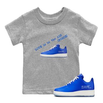Air Force 1 404 Error shirt to match jordans Love Is In The Air sneaker tees Air Force 1 404 Error SNRT sneaker release tees baby toddler Heather Grey 1 cotton Shirt