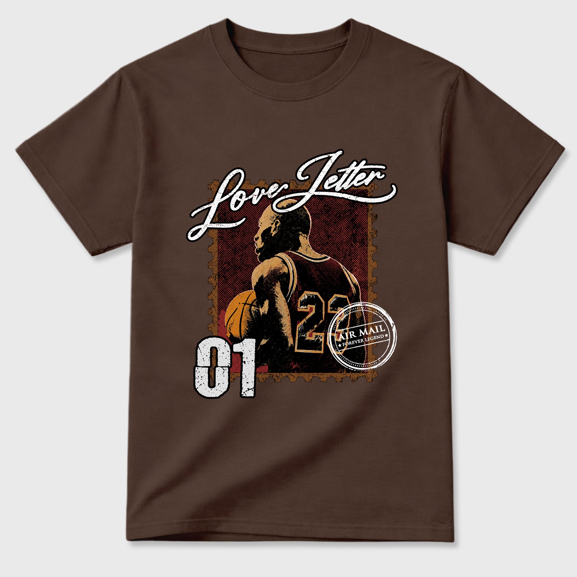Love Letter Graphic T-Shirt featuring original streetwear artwork designed to match the Air Jordan 1 Love Letter. Dark Chocolate 2 Graphic T-Shirt.