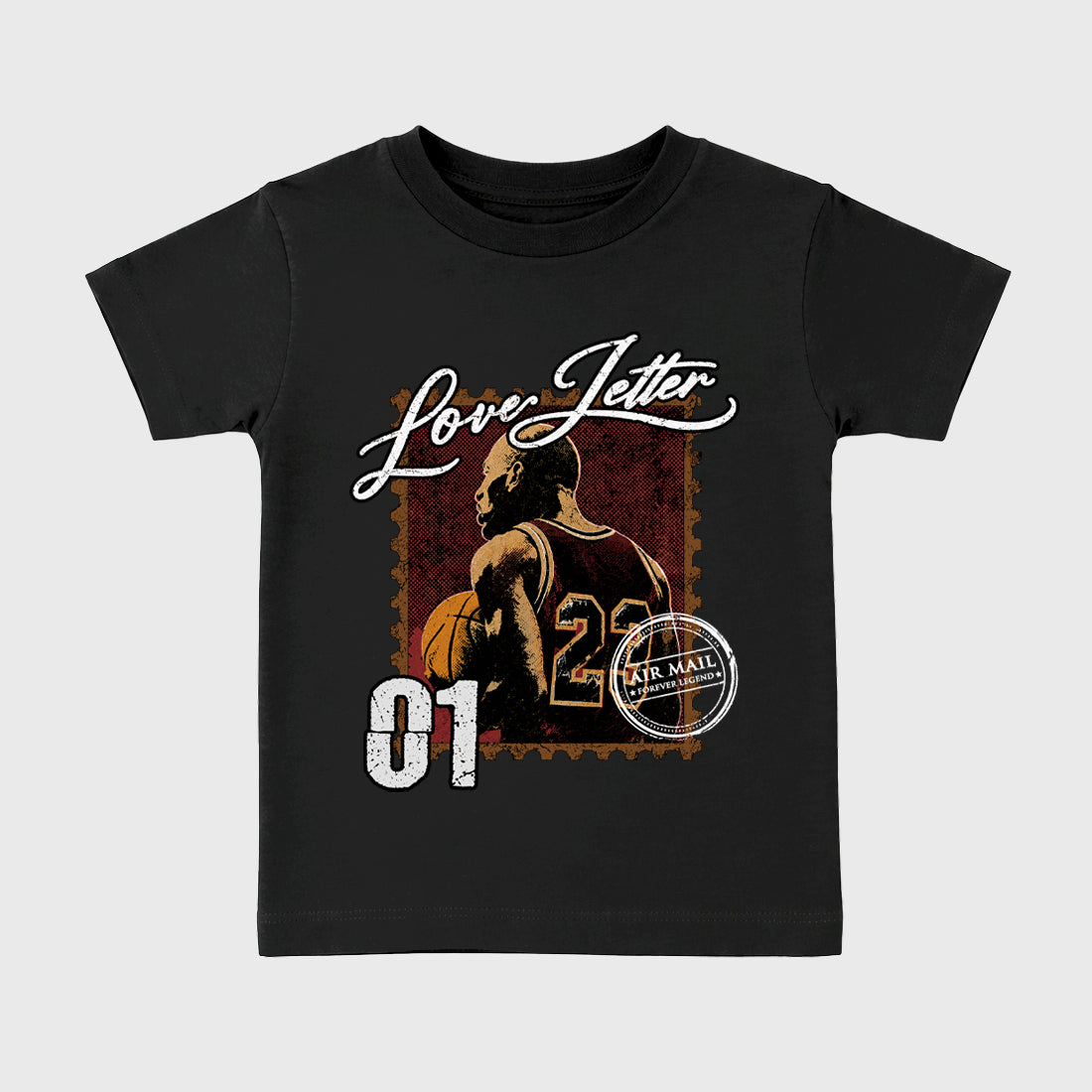 Love Letter Baby & Kids Graphic T-Shirt featuring original artwork designed to match the Air Jordan 1 Love Letter. Black 2 Kids Graphic Tee.