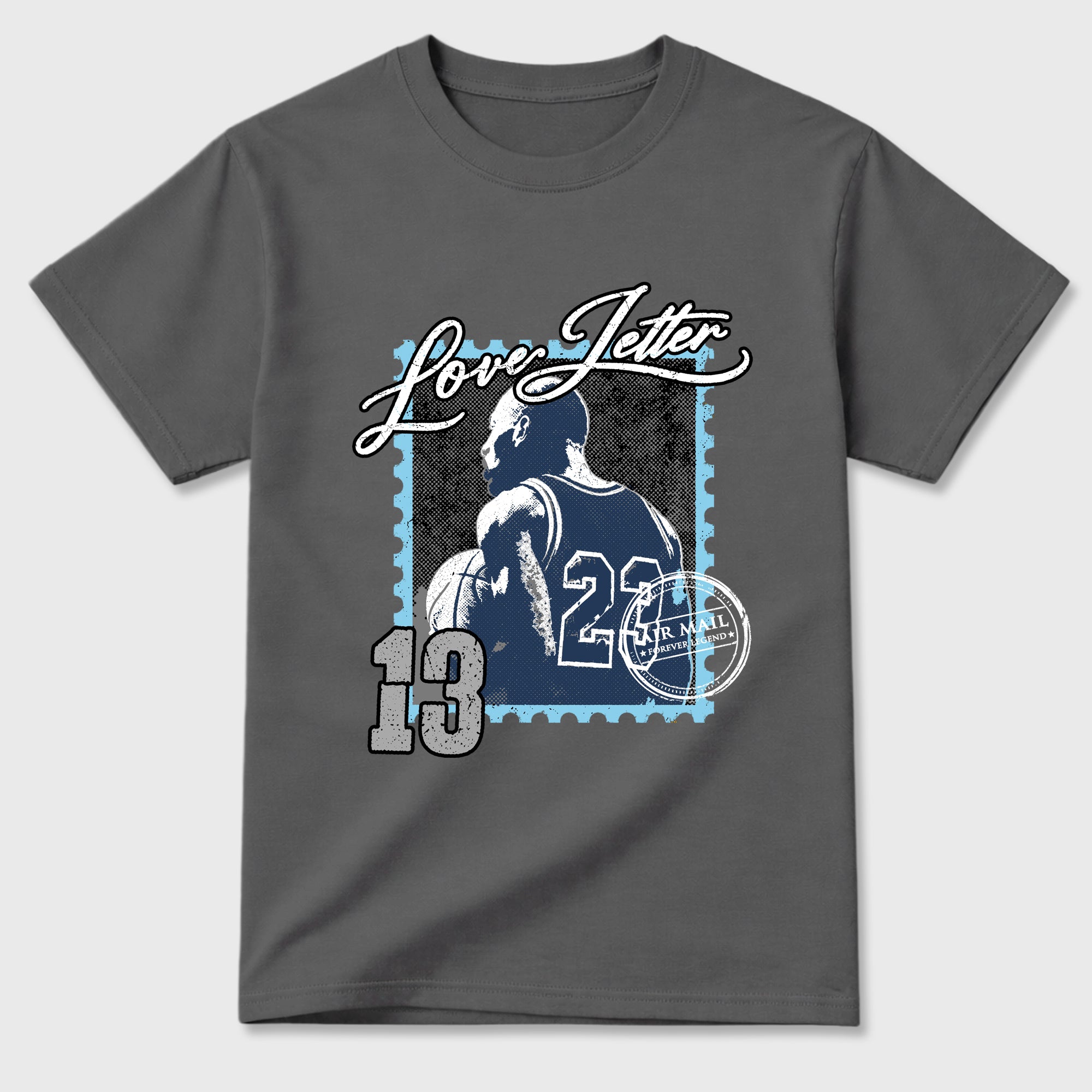 Love Letter Graphic T-Shirt featuring original streetwear artwork designed to match the Air Jordan 13 Flint. Cool Grey 2 Graphic T-Shirt.