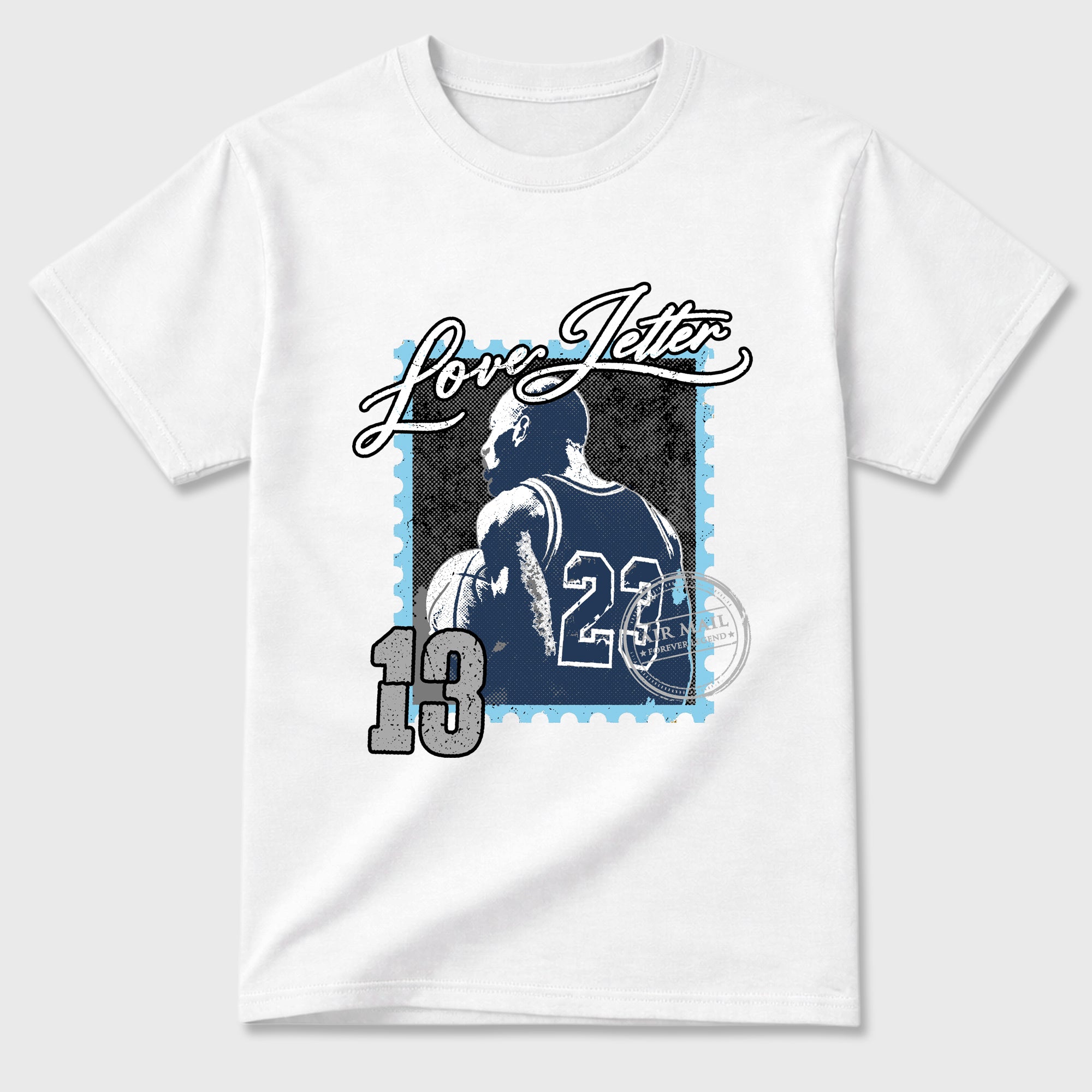 Love Letter Graphic T-Shirt featuring original streetwear artwork designed to match the Air Jordan 13 Flint. White 2 Graphic T-Shirt.