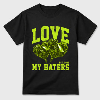 Sneaker match tees – Sneaker Tees To Match Air Foamposite Pro Black Shoes – Love My Haters Tee Black 2