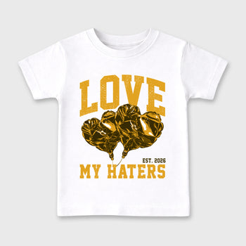 Sneaker match tees – Sneaker Tees To Match Air Jordan 11 Mother's Day Shoes – Love My Haters Kids T-Shirt White 2