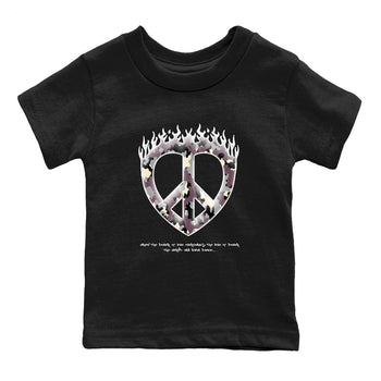 3s A Ma Maniere x Black shirts to match jordans Love Peace sneaker match tees A Ma Maniere x Air Jordan 3 _hile You Were Sleeping_neaker Release Tees Youth Baby Black 2 crew neck shirts