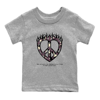 3s A Ma Maniere x Black shirts to match jordans Love Peace sneaker match tees A Ma Maniere x Air Jordan 3 _hile You Were Sleeping_neaker Release Tees Youth Baby Heather Grey 2 crew neck shirts