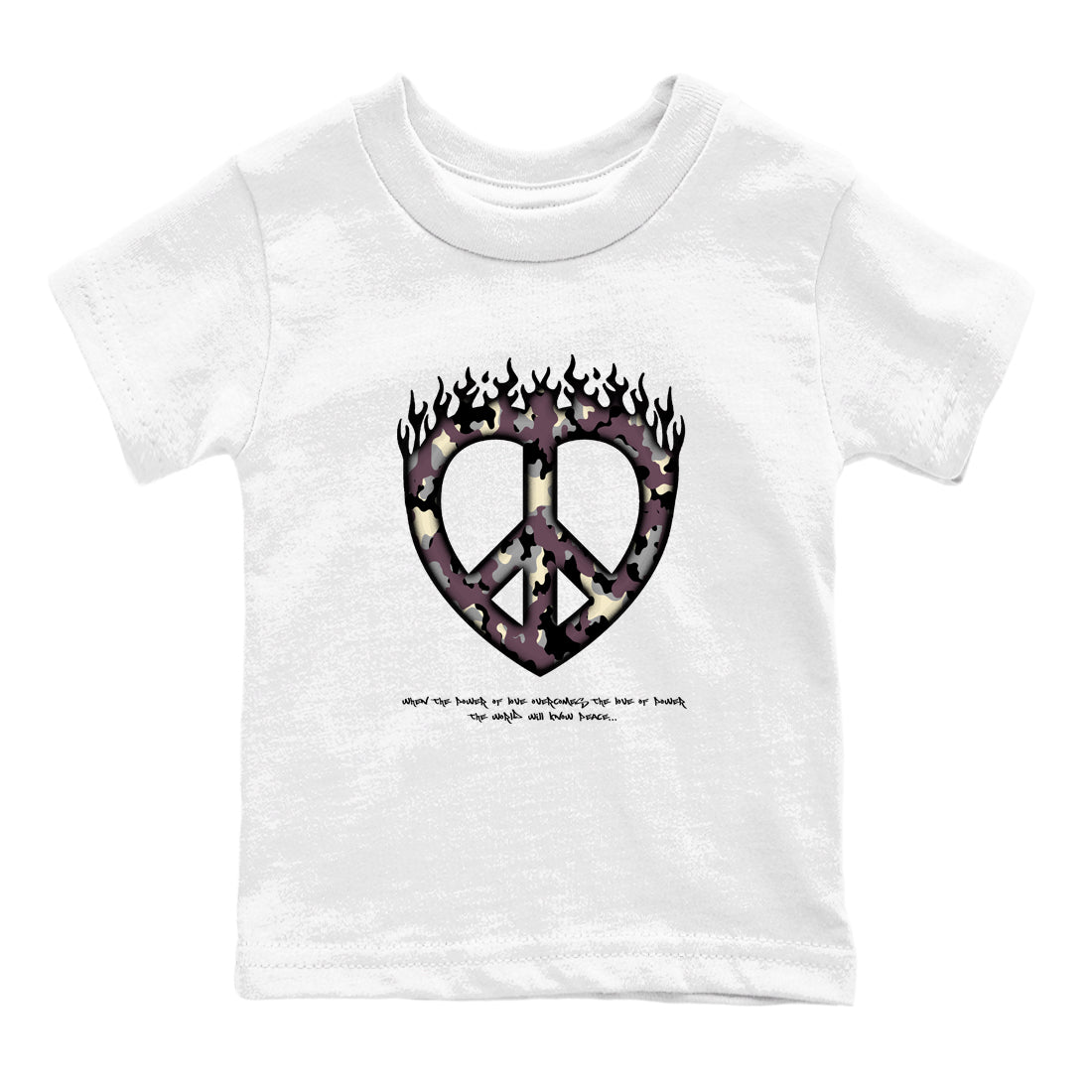 3s A Ma Maniere x Black shirts to match jordans Love Peace sneaker match tees A Ma Maniere x Air Jordan 3 _hile You Were Sleeping_neaker Release Tees Youth Baby White 2 crew neck shirts