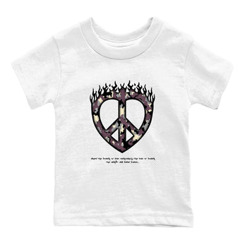 3s A Ma Maniere x Black shirts to match jordans Love Peace sneaker match tees A Ma Maniere x Air Jordan 3 _hile You Were Sleeping_neaker Release Tees Youth Baby White 2 crew neck shirts