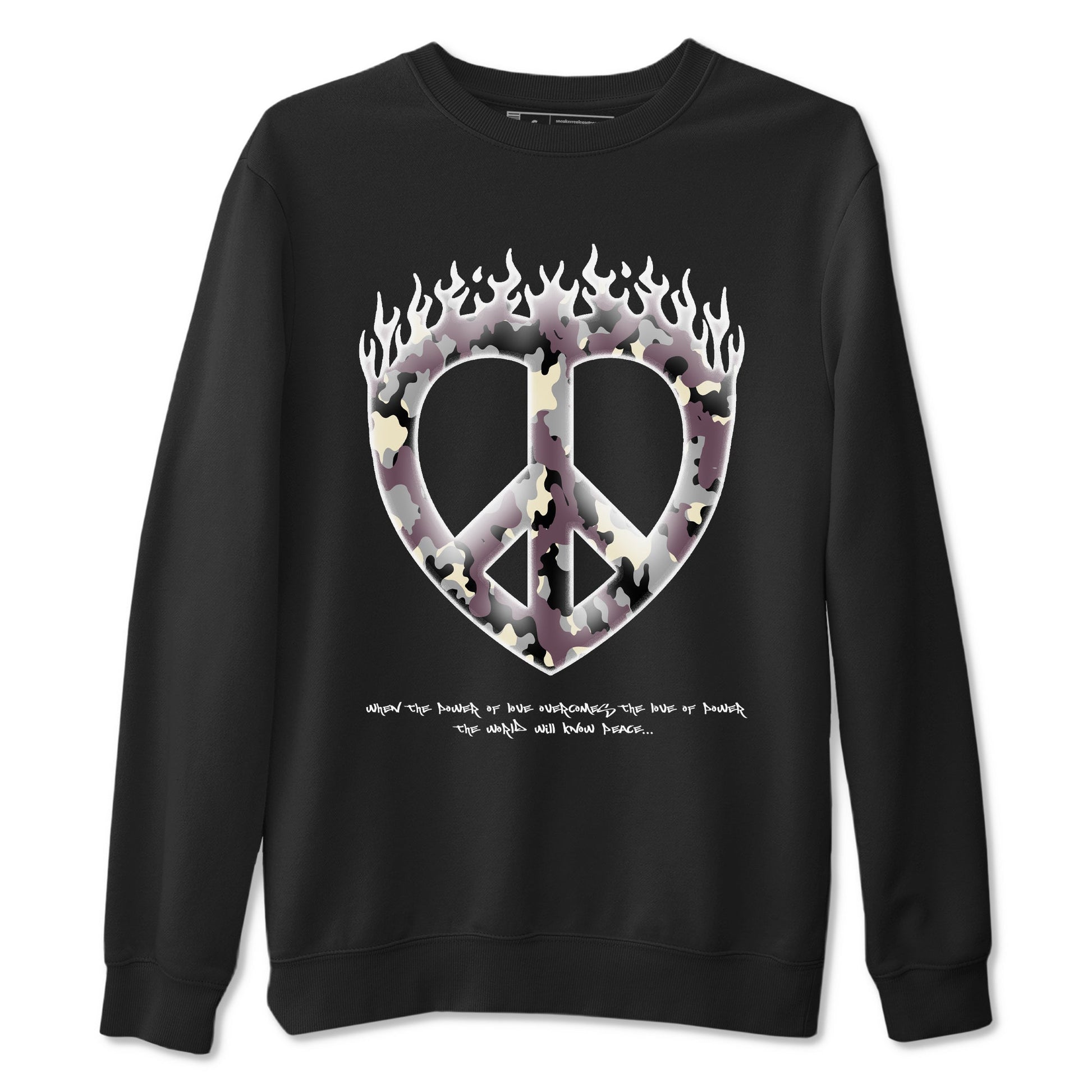 3s A Ma Maniere x Black shirts to match jordans Love Peace sneaker match tees A Ma Maniere x Air Jordan 3 _hile You Were Sleeping_neaker Release Tees unisex cotton Black 2 crew neck shirts