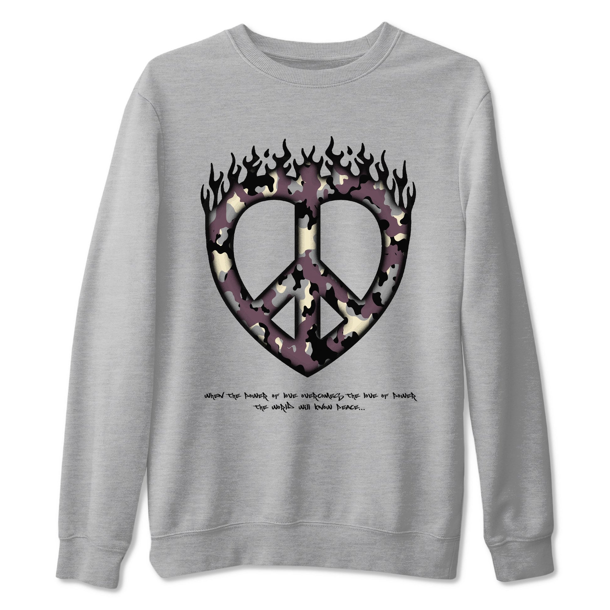 3s A Ma Maniere x Black shirts to match jordans Love Peace sneaker match tees A Ma Maniere x Air Jordan 3 _hile You Were Sleeping_neaker Release Tees unisex cotton Heather Grey 2 crew neck shirts