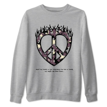 3s A Ma Maniere x Black shirts to match jordans Love Peace sneaker match tees A Ma Maniere x Air Jordan 3 _hile You Were Sleeping_neaker Release Tees unisex cotton Heather Grey 2 crew neck shirts