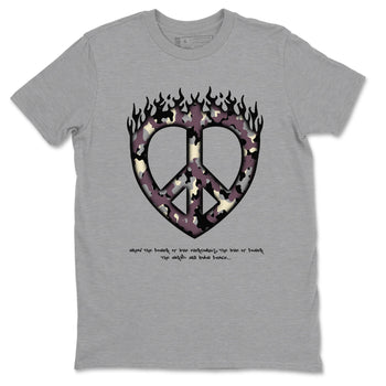 3s A Ma Maniere x Black shirts to match jordans Love Peace sneaker match tees A Ma Maniere x Air Jordan 3 _hile You Were Sleeping_neaker Release Tees unisex cotton Heather Grey 2 crew neck shirts