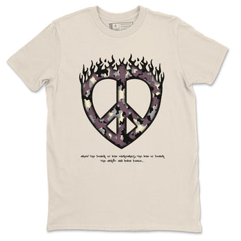 3s A Ma Maniere x Black shirts to match jordans Love Peace sneaker match tees A Ma Maniere x Air Jordan 3 _hile You Were Sleeping_neaker Release Tees unisex cotton Natural 2 crew neck shirts