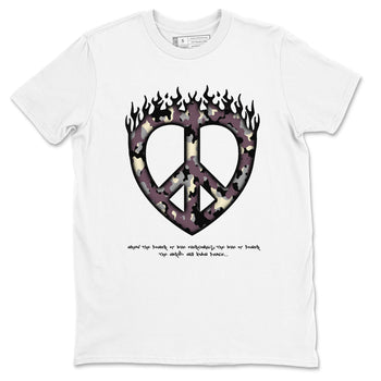 3s A Ma Maniere x Black shirts to match jordans Love Peace sneaker match tees A Ma Maniere x Air Jordan 3 _hile You Were Sleeping_neaker Release Tees unisex cotton White 2 crew neck shirts