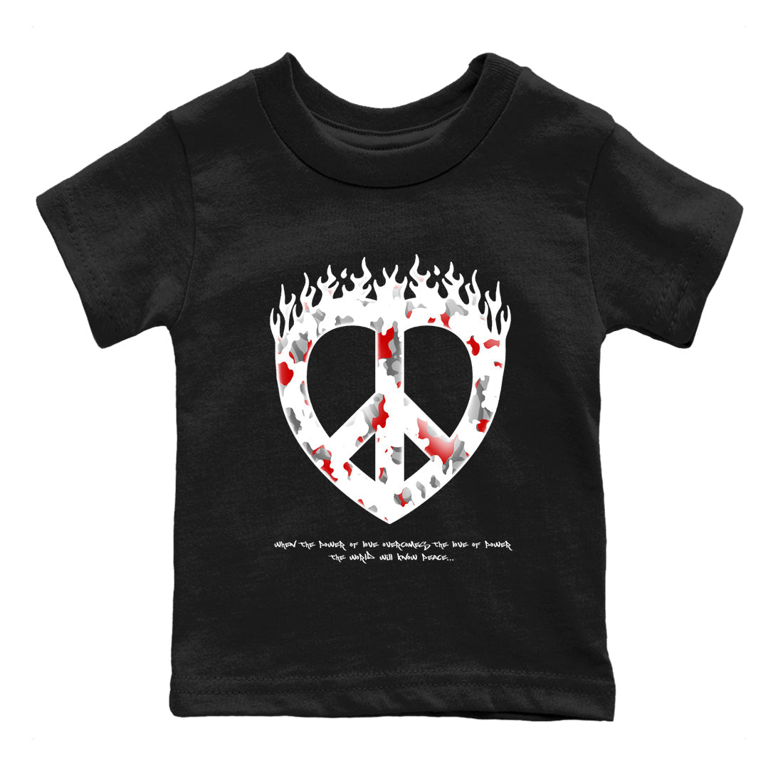 3s Cement Grey shirts to match jordans Love Peace sneaker match tees Air Jordan 3 Cement Grey SNRT Sneaker Release Tees Youth Baby Black 2 crew neck shirts