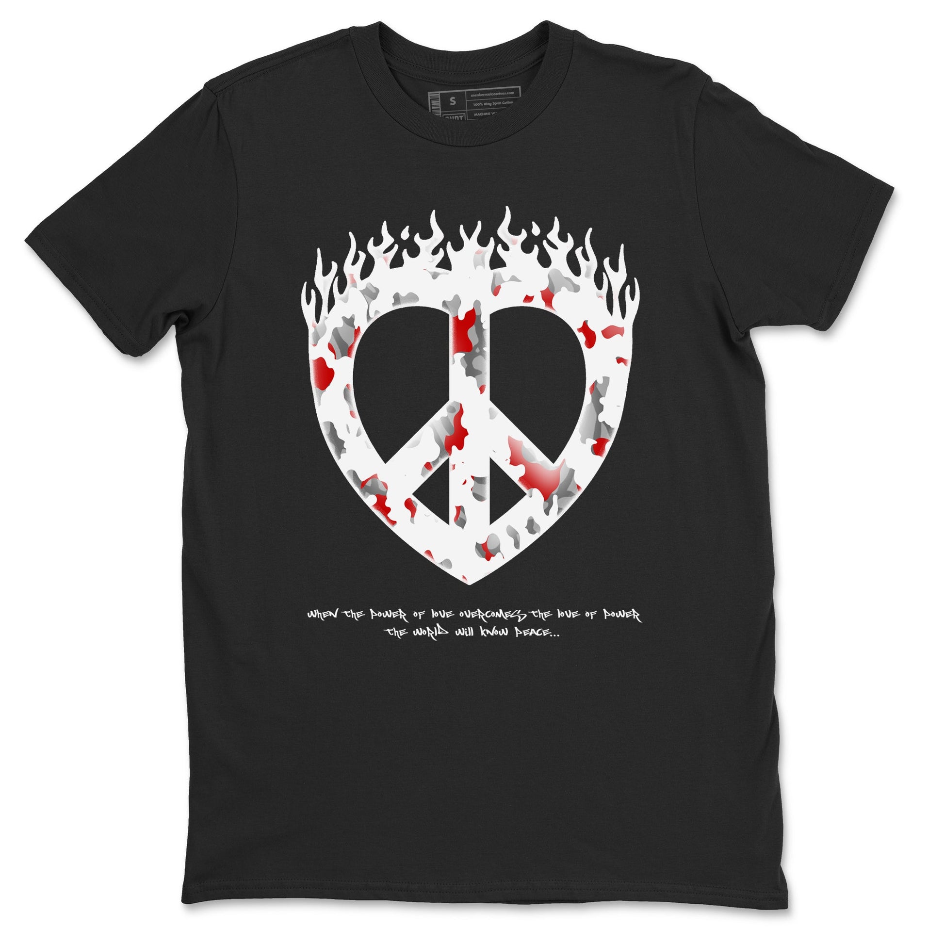 3s Cement Grey shirts to match jordans Love Peace sneaker match tees Air Jordan 3 Cement Grey SNRT Sneaker Release Tees unisex cotton Black 2 crew neck shirts