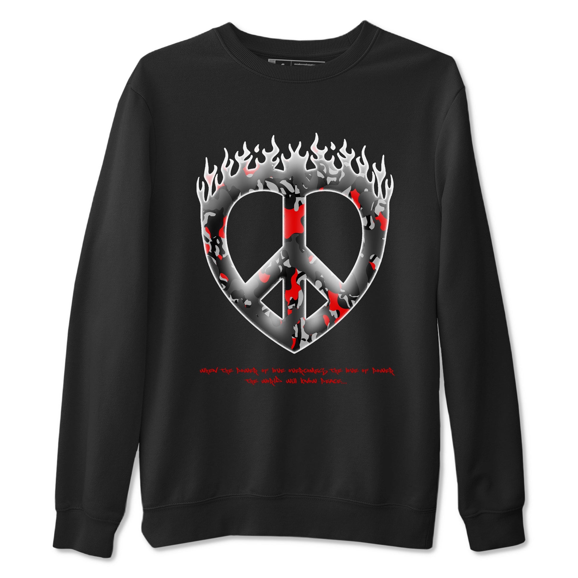 4s Black Cement shirts to match jordans Love Peace sneaker match tees Air Jordan 4 Black Cement match shoes to clothes SNRT Sneaker Tees unisex cotton Black 2 shirts