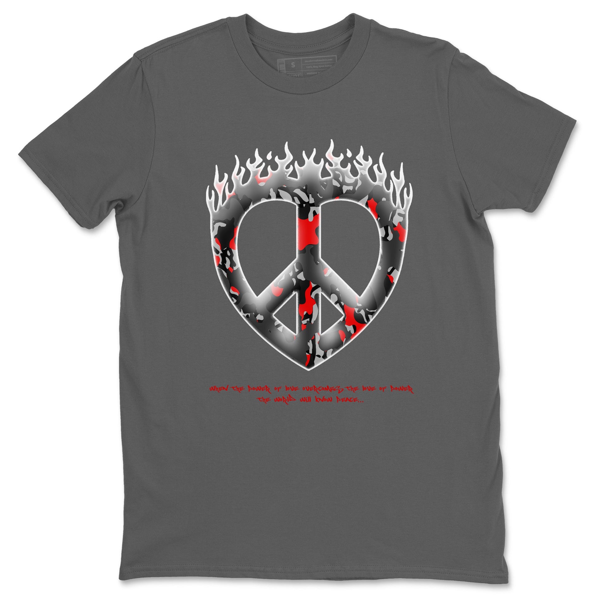 4s Black Cement shirts to match jordans Love Peace sneaker match tees Air Jordan 4 Black Cement match shoes to clothes SNRT Sneaker Tees unisex cotton Cool Grey 2 shirts