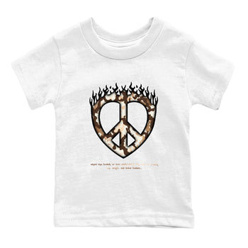 5s Golden Ticket shirts to match jordans Love Peace best t shirts to wear with jordans Air Jordan 5 Golden Ticket match shoes to clothes SNRT Sneaker Tees Youth Baby White 2 tee