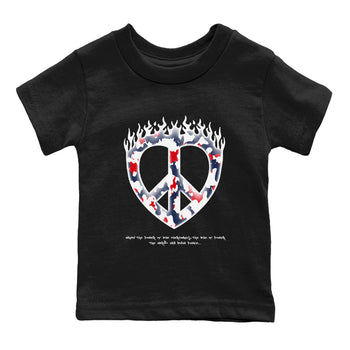 6s White And Midnight Navy shirts to match jordans Love Peace sneaker match tees Air Jordan 6 White And Midnight Navy SNRT Sneaker Release Tees Youth Baby Black 2 crew neck shirts