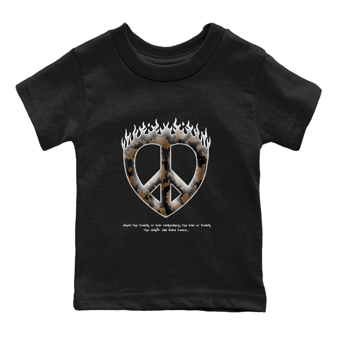Jordan Jumpman Jack TR Travis Scott Dark Mocha shirts to match jordans Love Peace sneaker match tees Jordan Jumpman Jack Travis Scott Dark Mocha match shoes to clothes SNRT Sneaker Tees Youth Baby Black 2 tee