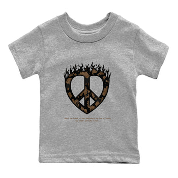 Jordan Jumpman Jack TR Travis Scott Dark Mocha shirts to match jordans Love Peace sneaker match tees Jordan Jumpman Jack Travis Scott Dark Mocha match shoes to clothes SNRT Sneaker Tees Youth Baby Heather Grey 2 tee