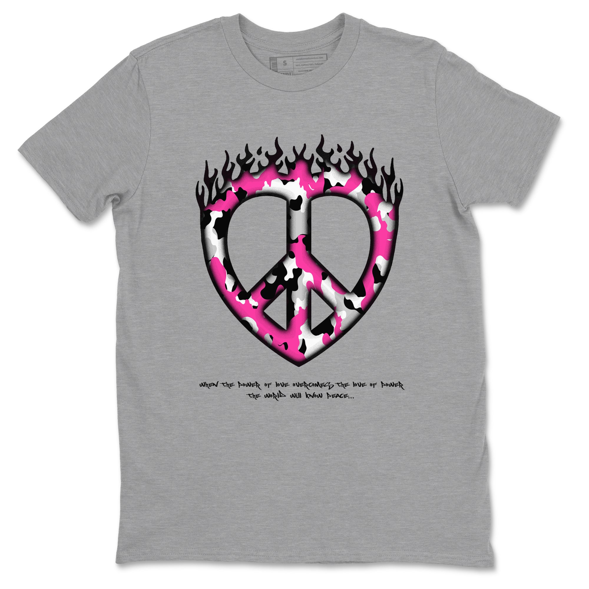 KD 4 Aunt Pearl shirts to match jordans Love Peace graphic tees KD 4 Aunt Pearl t shirts to match sneakers SNRT Sneaker Tees unisex cotton Heather Grey 2 shirts