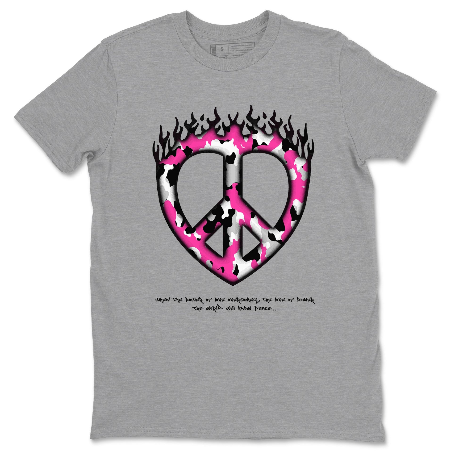 KD 4 Aunt Pearl shirts to match jordans Love Peace graphic tees KD 4 Aunt Pearl t shirts to match sneakers SNRT Sneaker Tees unisex cotton Heather Grey 2 shirts