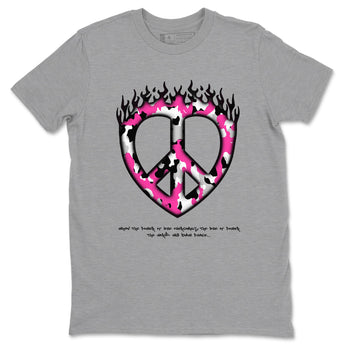 KD 4 Aunt Pearl shirts to match jordans Love Peace graphic tees KD 4 Aunt Pearl t shirts to match sneakers SNRT Sneaker Tees unisex cotton Heather Grey 2 shirts