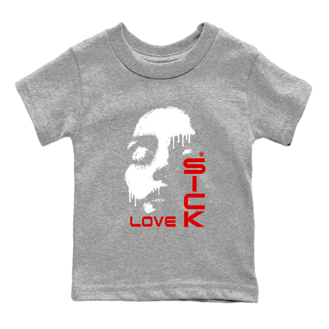 11s Bred Velvet shirts to match jordans Love Sick sneaker match tees Air Jordan 11 Bred Velvet match shoes to clothes SNRT Sneaker Tees Youth Baby Heather Grey 2 tee