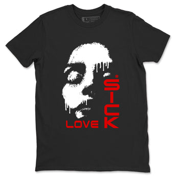 11s Bred Velvet shirts to match jordans Love Sick sneaker match tees Air Jordan 11 Bred Velvet match shoes to clothes SNRT Sneaker Tees unisex cotton Black 2 shirts