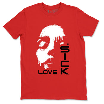 11s Bred Velvet shirts to match jordans Love Sick sneaker match tees Air Jordan 11 Bred Velvet match shoes to clothes SNRT Sneaker Tees unisex cotton Red 2 shirts