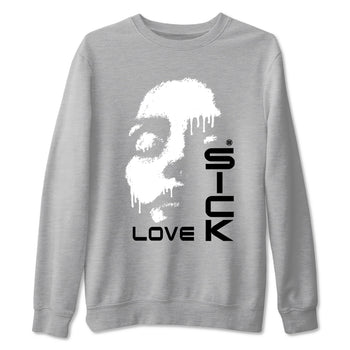 12s Black Wolf Grey shirts to match jordans Love Sick sneaker match tees Air Jordan 12 Barons match shoes to clothes SNRT Sneaker Tees unisex cotton Heather Grey 2 shirts