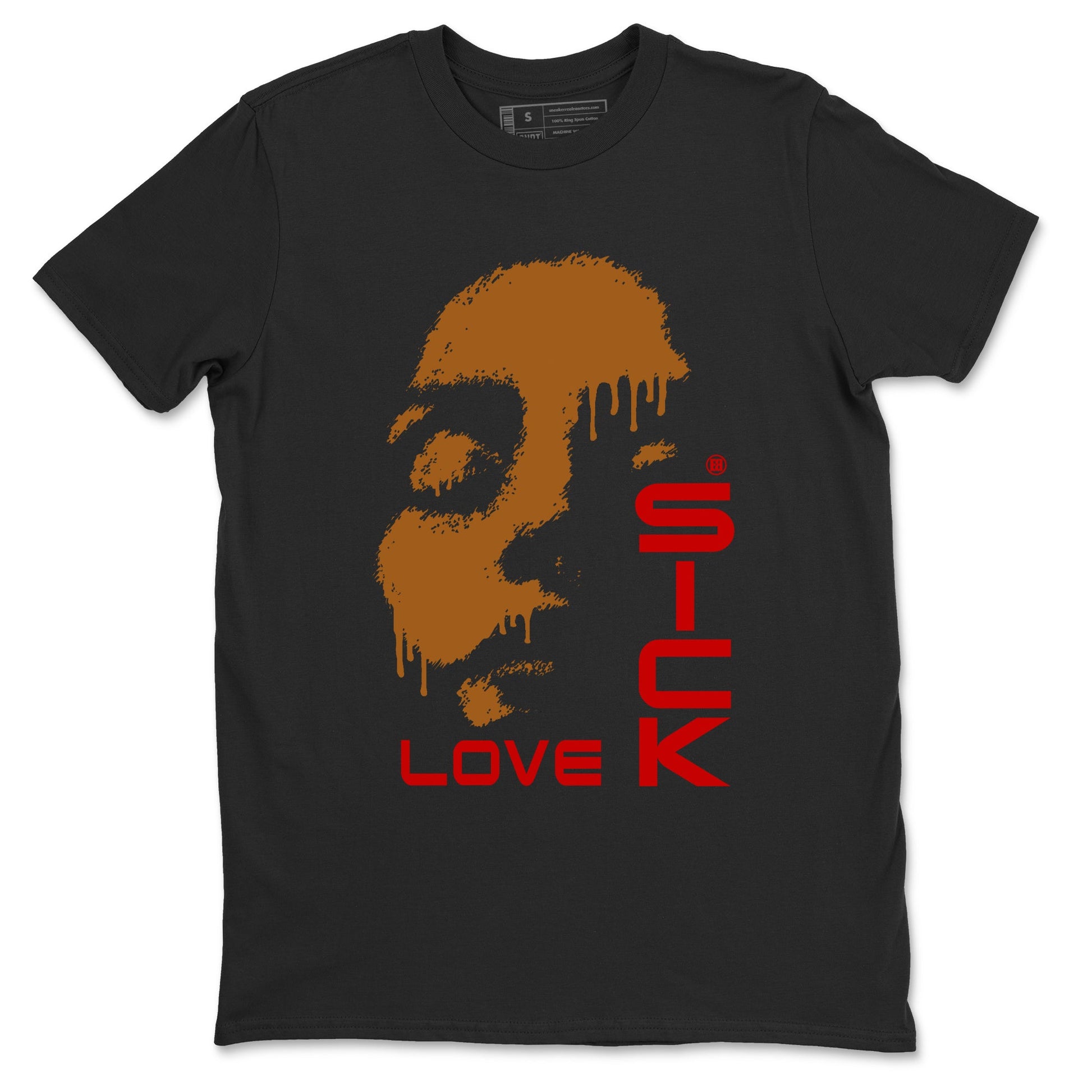 5s Archaeo Brown shirts to match jordans Love Sick sneaker match tees Air Jordan 5 Archaeo Brown match shoes to clothes SNRT Sneaker Tees unisex cotton Black 2 shirts