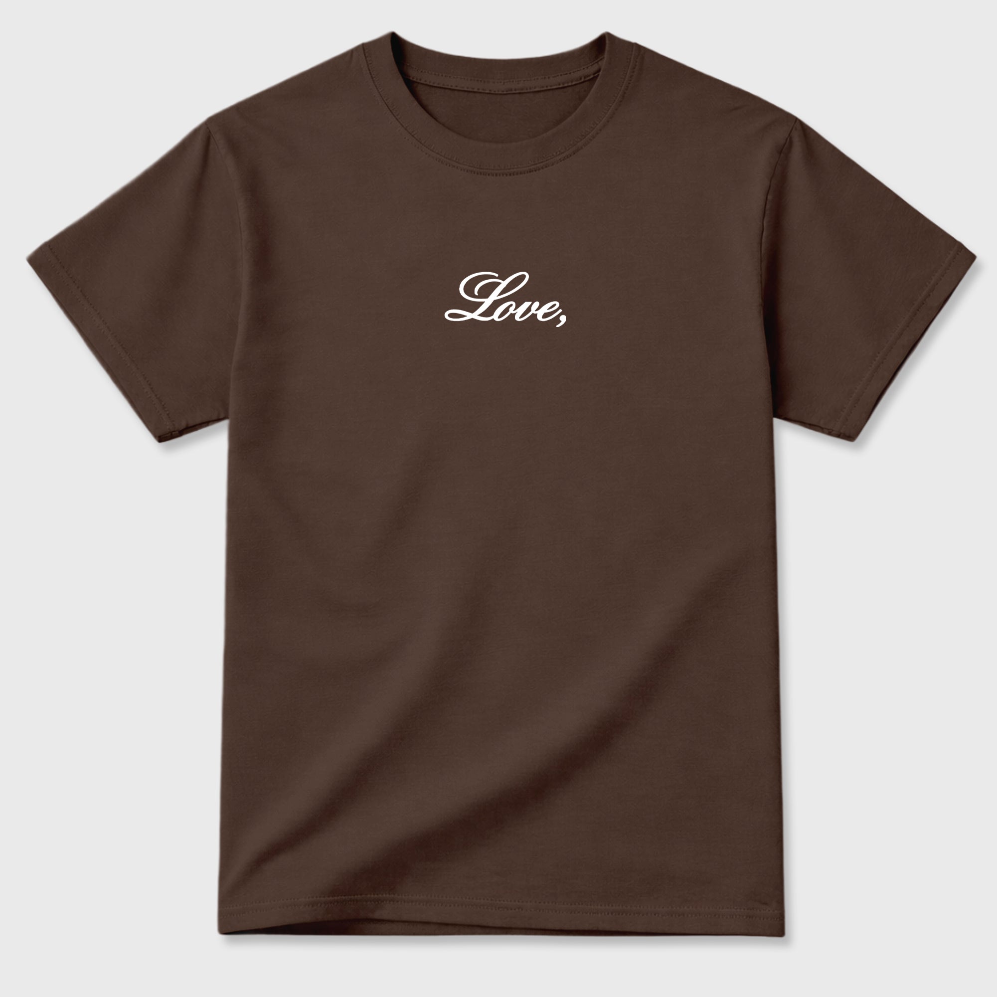 Love This Game Graphic T-Shirt featuring original streetwear artwork designed to match the . Dark Chocolate Graphic T-Shirt.
