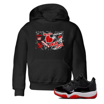 Air Jordan 11 Low Bred sneaker match tee Love Under Wraps sneaker match tees Air Jordan 11 Bred best t-shirts to match jordans SNRT Sneaker Tees Youth Baby Black 1 tee