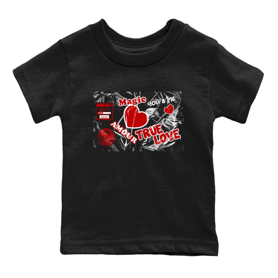 Air Jordan 11 Low Bred sneaker match tee Love Under Wraps sneaker match tees Air Jordan 11 Bred best t-shirts to match jordans SNRT Sneaker Tees Youth Baby Black 2 tee