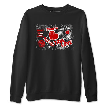 Air Jordan 11 Low Bred sneaker match tee Love Under Wraps sneaker match tees Air Jordan 11 Bred best t-shirts to match jordans SNRT Sneaker Tees unisex cotton Black 2 shirts