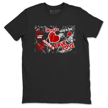 Air Jordan 11 Low Bred sneaker match tee Love Under Wraps sneaker match tees Air Jordan 11 Bred best t-shirts to match jordans SNRT Sneaker Tees unisex cotton Black 2 shirts